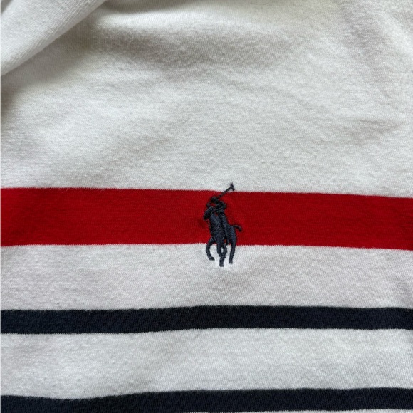 Polo by Ralph Lauren White and Red Striped Hoodie - Picture 3 of 3